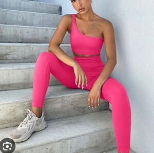 Asos 4505 Women's Hot Pink Full Length Leggings Sz US 8